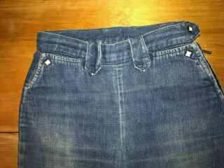 Vintage LEVI ' S Western Wear 1950’s High Waisted Light Denim Jeans size 25 or 26 2