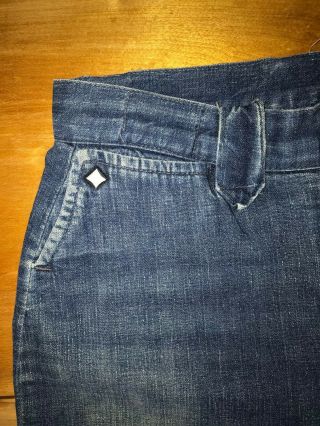 Vintage LEVI ' S Western Wear 1950’s High Waisted Light Denim Jeans size 25 or 26 8