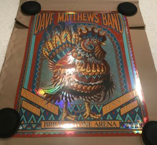 Bioworkz Dave Matthews Band Foil X/50 Signed Rare Print Poster Dmb Nashville