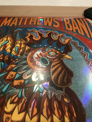 Bioworkz Dave Matthews Band FOIL x/50 SIGNED Rare Print Poster DMB Nashville 3