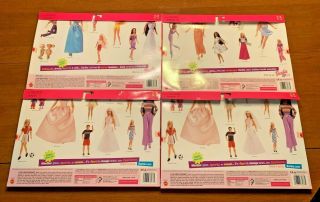 4 Barbie Doll 6 FASHION GIFT PACK Clothes Outfits Set with Shoes Vintage 2