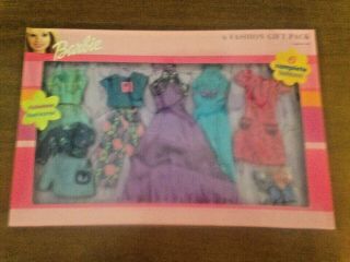 4 Barbie Doll 6 FASHION GIFT PACK Clothes Outfits Set with Shoes Vintage 4