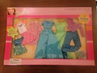 4 Barbie Doll 6 FASHION GIFT PACK Clothes Outfits Set with Shoes Vintage 5