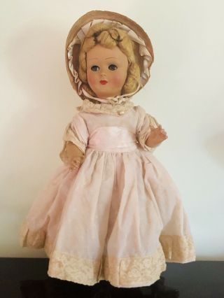 Vintage Antique Hard Plastic Composition Walking Baby Doll 1940’s Pretty