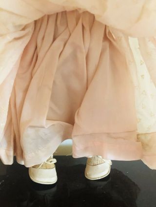 VINTAGE ANTIQUE HARD PLASTIC COMPOSITION WALKING BABY DOLL 1940’s pretty 4
