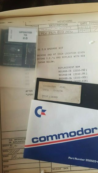 ULTRA RARE Commodore Chicklet PET 2001 2.  0 ROM Upgrade kit NOS Take a L@@K 2