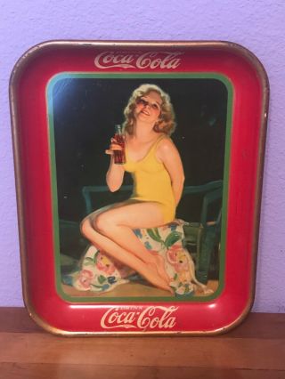 Vintage Coca Cola Tray,  Copyright 1932,  Collectible Advertising,  Coke