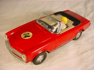 Vintage Scalextric Mercedes 250sl C33 Maroon Vg,