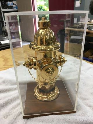 Rare Lionstone Gold Fire Hydrant Decanter 1980 ' s 2