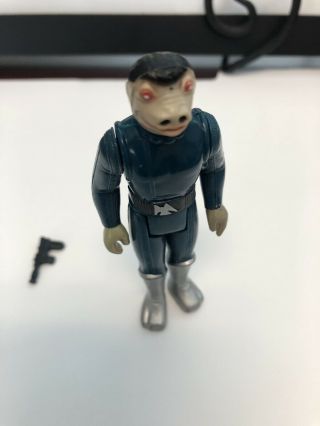 1978 Kenner Star Wars Blue Snaggletooth Figure With Weapon No Boot Dent Rare