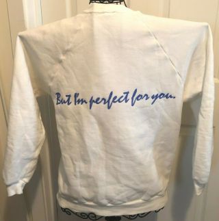 Grace Jones I ' m Not Perfect (But I ' m. ) ULTRA RARE vintage promo sweatshirt ' 86 2