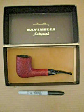 Vintage Estate Tobacco Pipe Savinelli Autograph 5 Italy