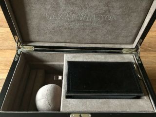 Huge Harry Winston Rare Timepieces OPUS Tourbillon Watch Jewelry Box With Clutch 3