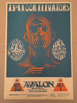 Vintage 13th Floor 1966 Fd 28 Mouse Kelley Family Dog Avalon 3rd Poster