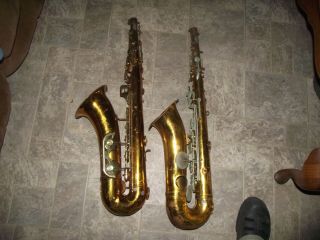 Vintage King 615 Tenor Saxophones parts or 2
