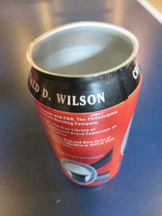 2001 coca COLA can RON wilson AWARD can RARE unsealed COKE can PHILADELPHIA coo 7