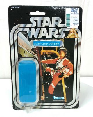 Vintage Star Wars Luke X - Wing Pilot 21 Back Cardback And Bubble Kenner 1978