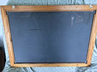 Vintage National School Natural Slate Co Chalkboard Slatington Pa w/Tray 4