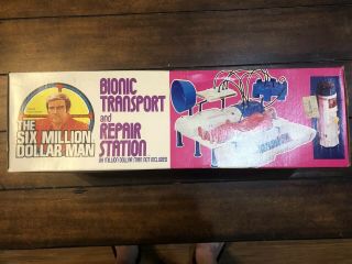 Vintage The Six Million Dollar Man Bionic Transport And Repair Station Boxed