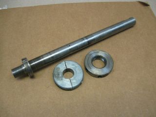 Vtg Craftsman Dunlap 109 21270 6 " Mini Metal Lathe Spindle & Nuts 1/2 " 20 Tpi