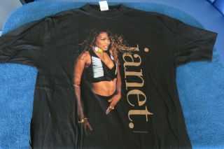 Vintage Janet Jackson T - Shirt World Tour 93 - 94