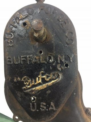 Vintage BUFCO Buffalo Forge Company NY Blower Good Black Smith Furnace 5