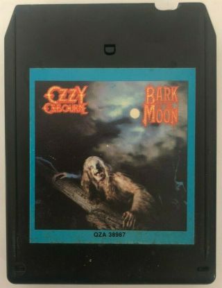 Ozzy Osbourne Bark At The Moon Rare Qza 38987 Cbs Records 8 Track Cartridge Tape