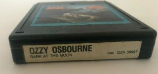 Ozzy Osbourne Bark At The Moon Rare QZA 38987 CBS Records 8 Track Cartridge Tape 2