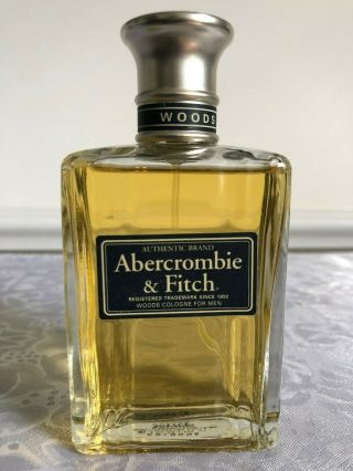 Vintage Authentic Mens Abercrombie & Fitch Woods Cologne Spray 3.  4 Oz
