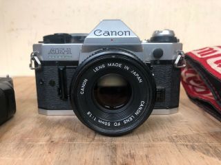 Vintage Canon AE - 1 Program 35mm SLR Film Camera w/ 50mm F1.  8 Lens - Power Winder 2