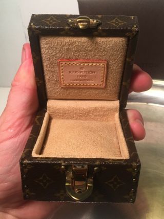 Louis Vuitton Ring Box Mini Trunk Extremely Rare High end Luxury Gift 6