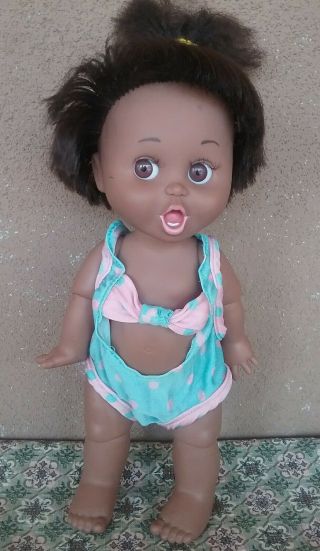 Vintage Baby Face 14 " Galoob Doll So Surprised Suzy Big Eyes Poses 1990 2