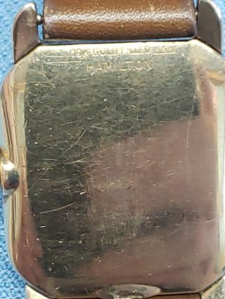 Vintage 1940 ' s HAMILTON CARLTON,  17J,  747 Movement 10k Gold Filled 2