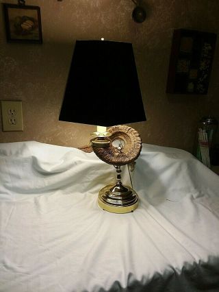 Vintage Looking Rams Horn Style Table Lamp Unbranded (chapman Style)