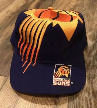 Phoenix Suns Vintage The Game Big Logo NBA Basketball Snapback Hat Cap OSFA RARE 2