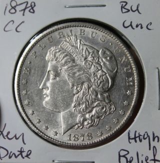 1878 - Cc Morgan Silver Dollar Rare Key Date