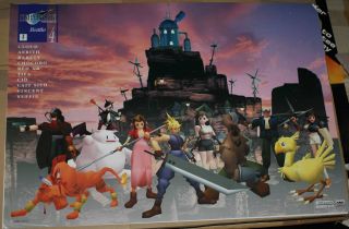 Ultra Rare Final Fantasy Vii Battle Promo Poster 4 Playstation Squaresoft Psx 7