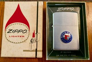 Vintage Zippo Lighter Rockwell Chrome