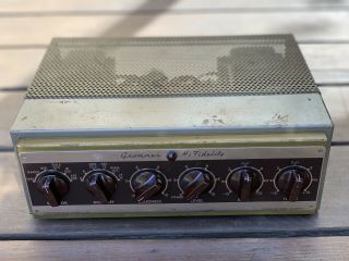 Vintage 1950s Grommes 55c Integrated Amplifier Project No Tubes