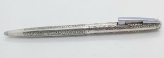 Vintage Decorated Sheaffer Sterling Silver Pen