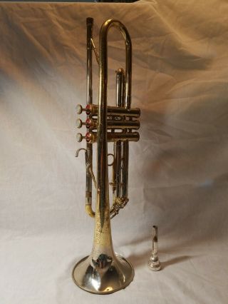 Vintage F.  A.  Reynolds Medalist Trumpet With Case - Vincent Bach Mouthpiece