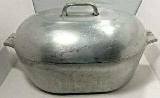 Vtg Wagner Ware Sidney O Magnalite 4267 - P Dutch Oven Roaster Pan W/lid Sturdy