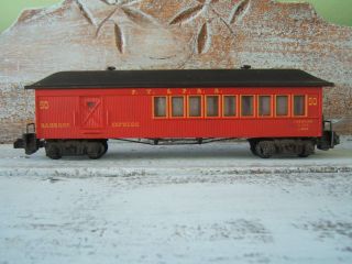 Vintage American Flyer Red Passenger Car 24750 Frontiersman Combine F.  Y.  & P.  R.  R