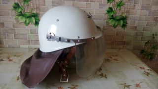 Vintage Fire Helmet Ussr 1978 Soviet Russian Fighter Fireman