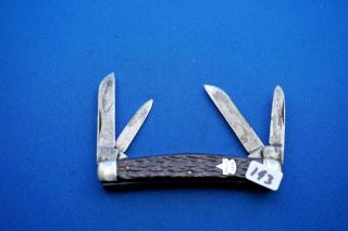 Vintage Rare Rogers Bone Keen Kutter Congress 4 Blade Pocket Knife