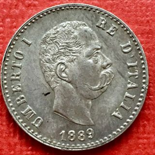 1889 R Italy 50 Centesimi - - Rare.