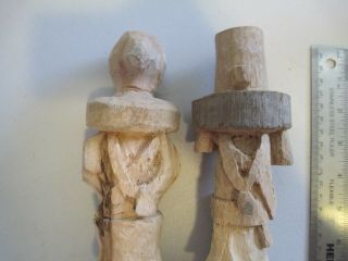 Vintage 2 Unfinished Kachina Carvings Cottonwood Root Hand Carved