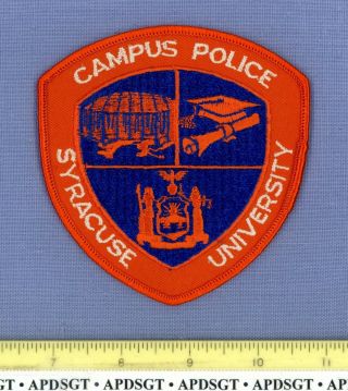 Syracuse University (old Vintage) York School Campus Police Patch Cheesecloth