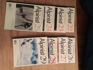 Alpinist Magazines,  31 Issues.  Extremely Rare Issue 0 - 33 (minus issues 11,  12) 7