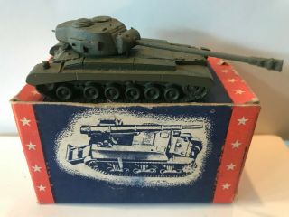 Vintage Ww Ii Cast Iron Authenticast General Pershing Tank M - 26 5165 Mib